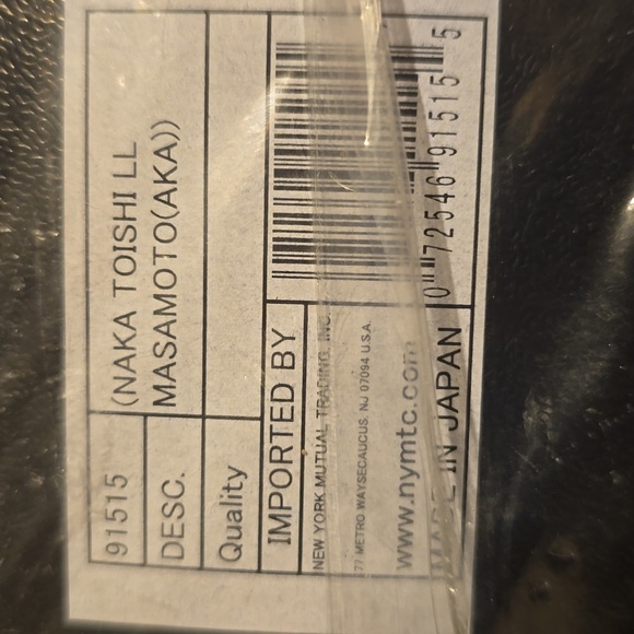 NAKA TOISHI LlL MASAMOTO (AKA), Retail Price $99.00US - Picture 5 of 5